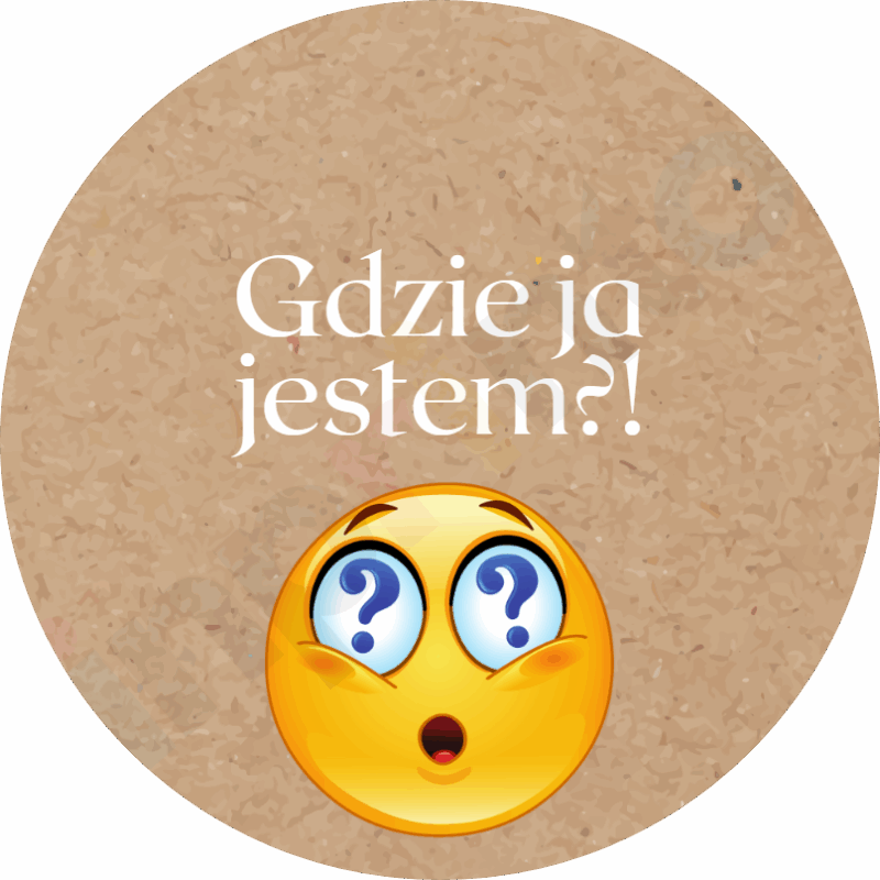 Naklejki na paczki - Gdzie ja jestem?!