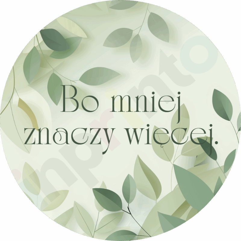 Bo mniej znaczy więcej
