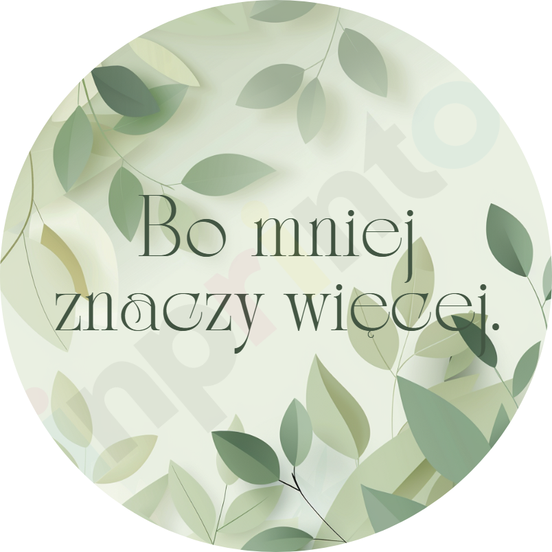 Bo mniej znaczy więcej