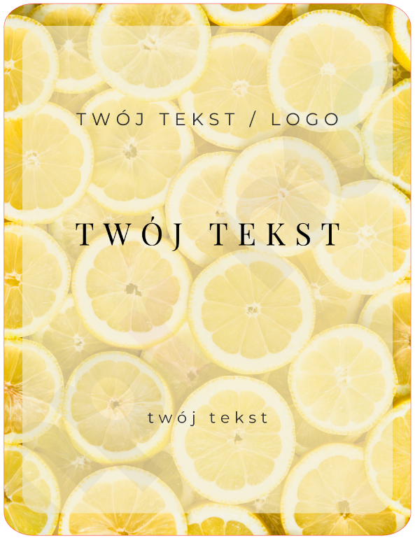 Naklejki na woski zapachowe clamshell Citron