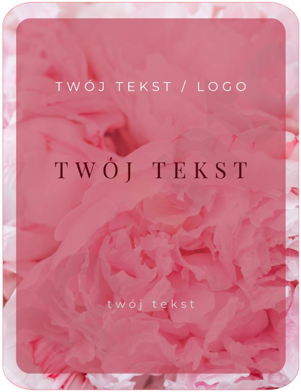 Naklejki na woski zapachowe clamshell Peony