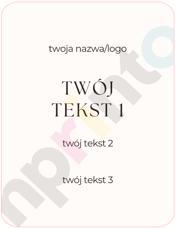 Naklejki personalizowane na woski zapachowe clamshell Soft