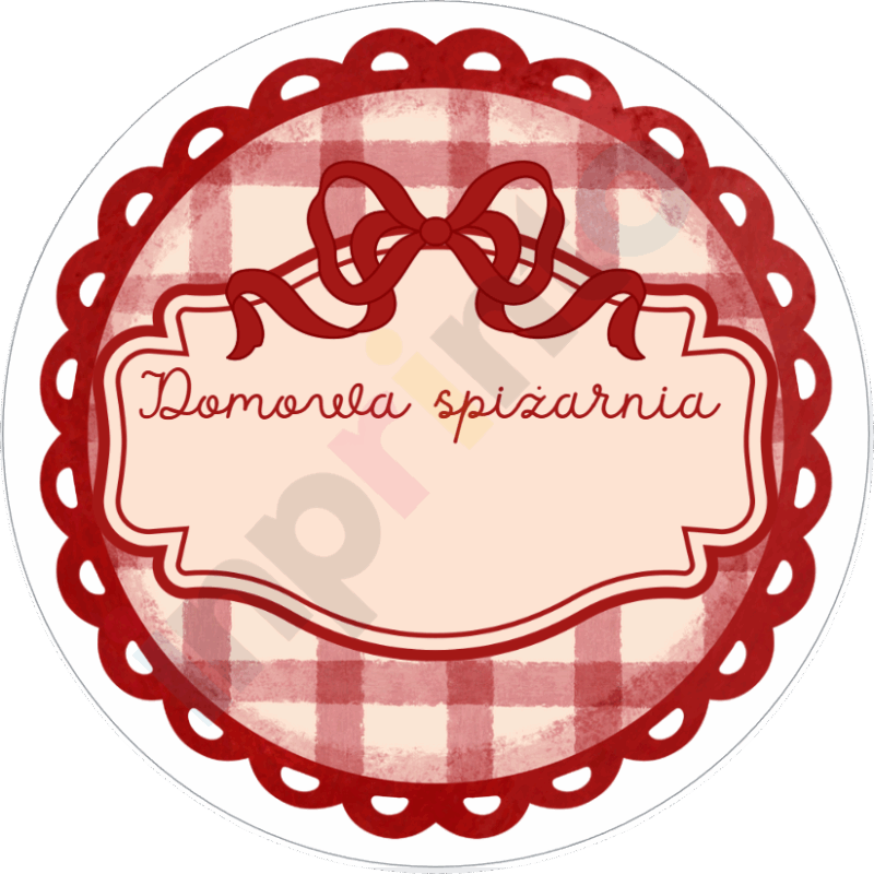 naklejki domowa spiżarnia - etykiety na przetwory