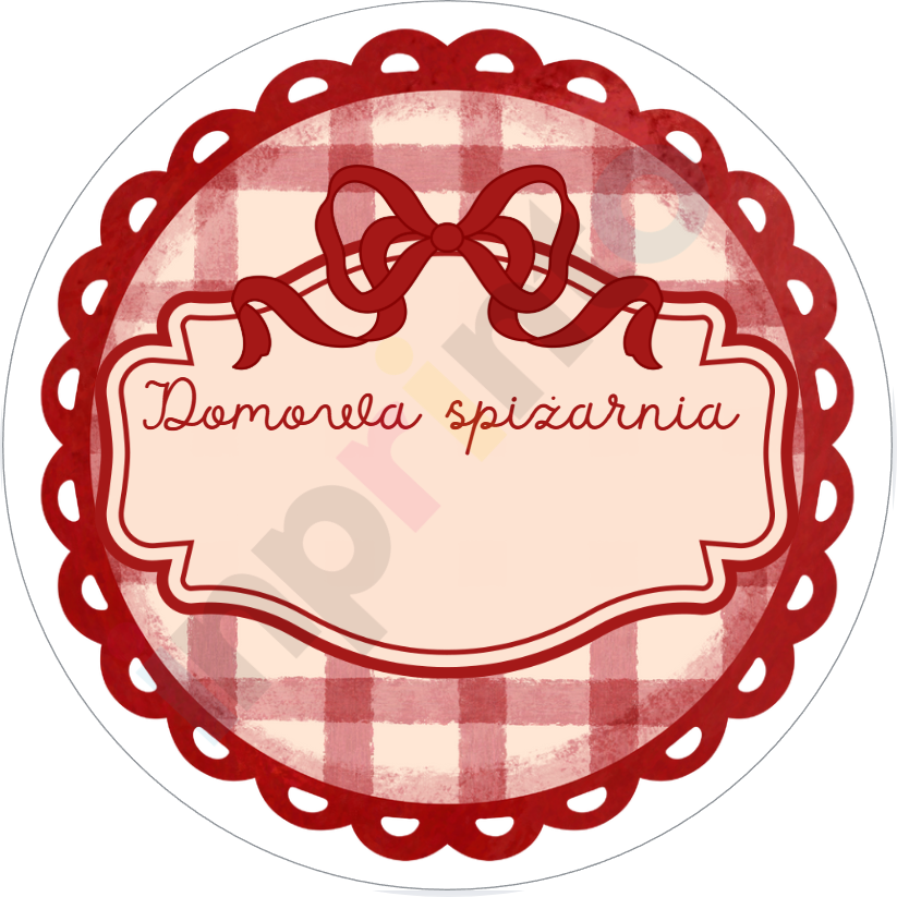 naklejki domowa spiżarnia - etykiety na przetwory