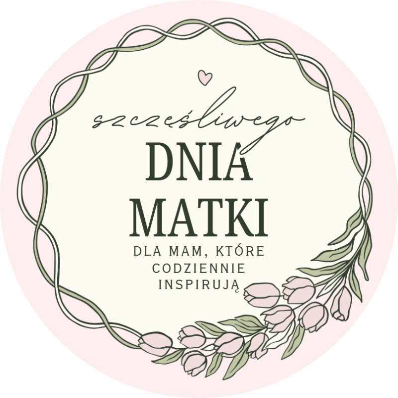 Naklejki na Dzień Mamy - Szczęśliwego Dnia Matki - pastelowe, tulipany