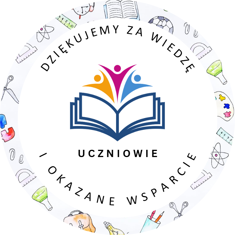 Naklejki Dziękujemy za wiedzę i okazane wsparcie - zakończenie roku szkolnego, dla nauczyciela