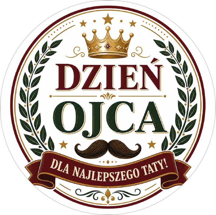 Naklejki na Dzień Ojca Dla najlepszego Taty klasyczne