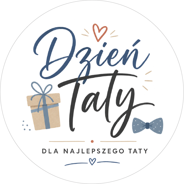 Naklejki na Dzień Taty Dla najlepszego Taty minimalistyczne