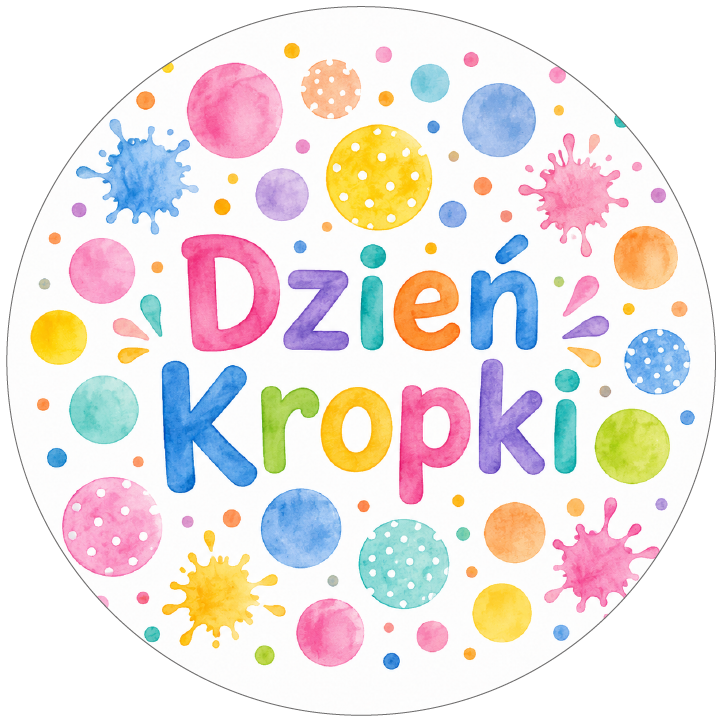 naklejki na Dzień Kropki pastelowe kropki i plamki