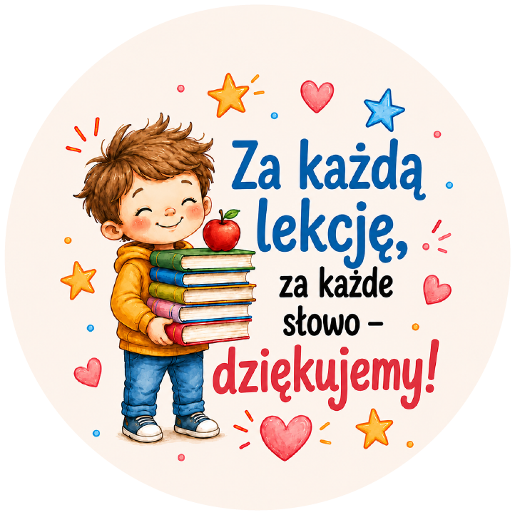 naklejki na Dzień Nauczyciela za każdą lekcję