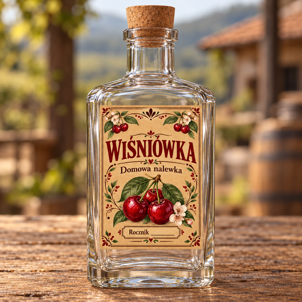 Etykiety na nalewkę – Wiśniówka - obrazek 2