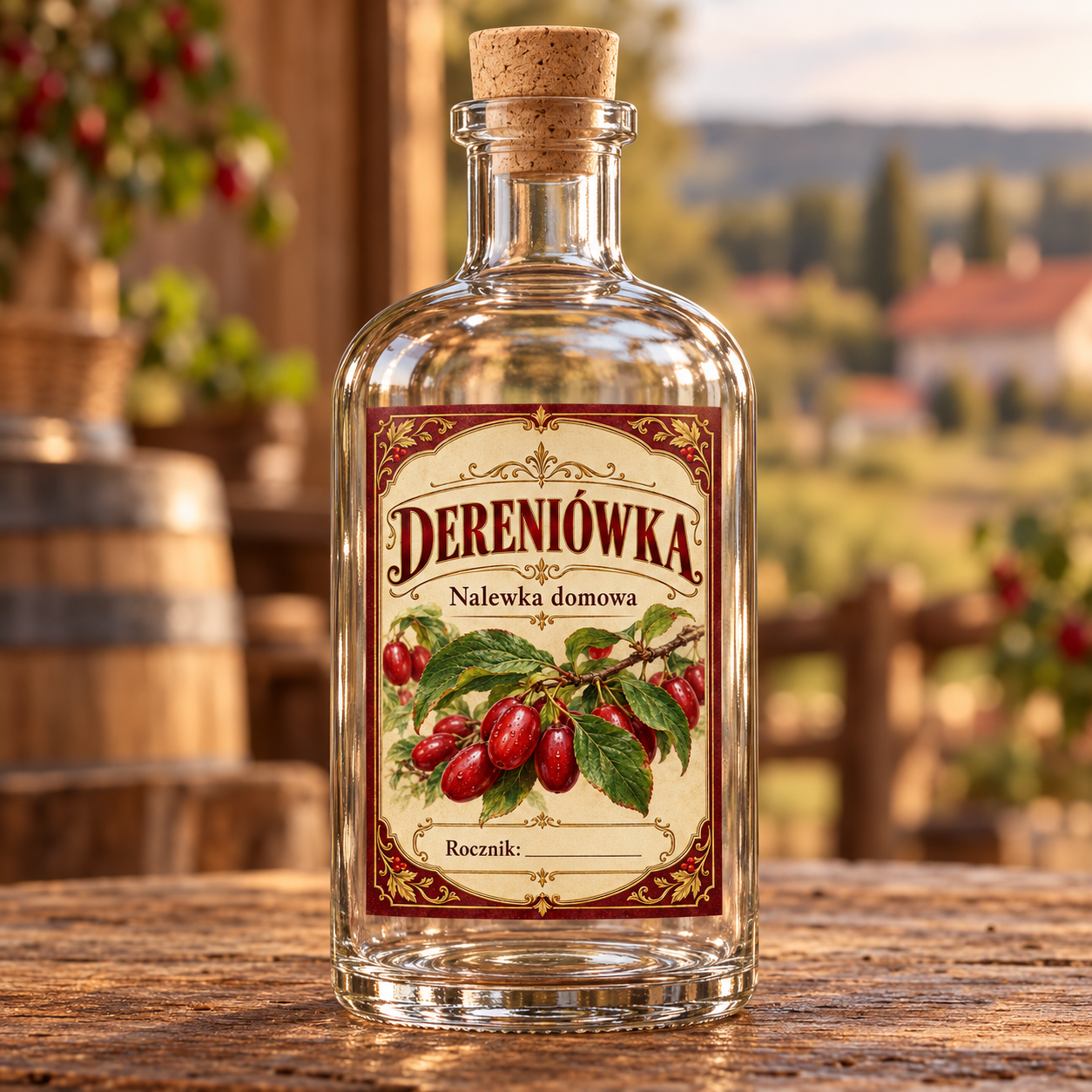 Etykiety na nalewkę – Dereniówka - obrazek 2