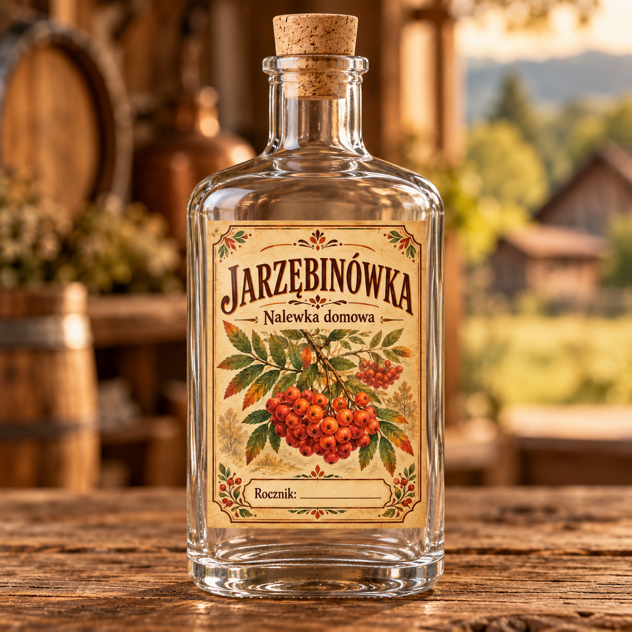 Etykiety na nalewkę – Jarzębinówka - obrazek 2
