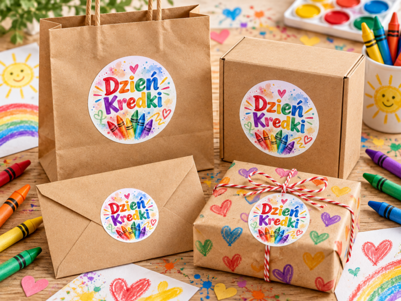 GRAFIKA-INP-DKI-07 naklejki na Dzień Kredki tęczowe kredki