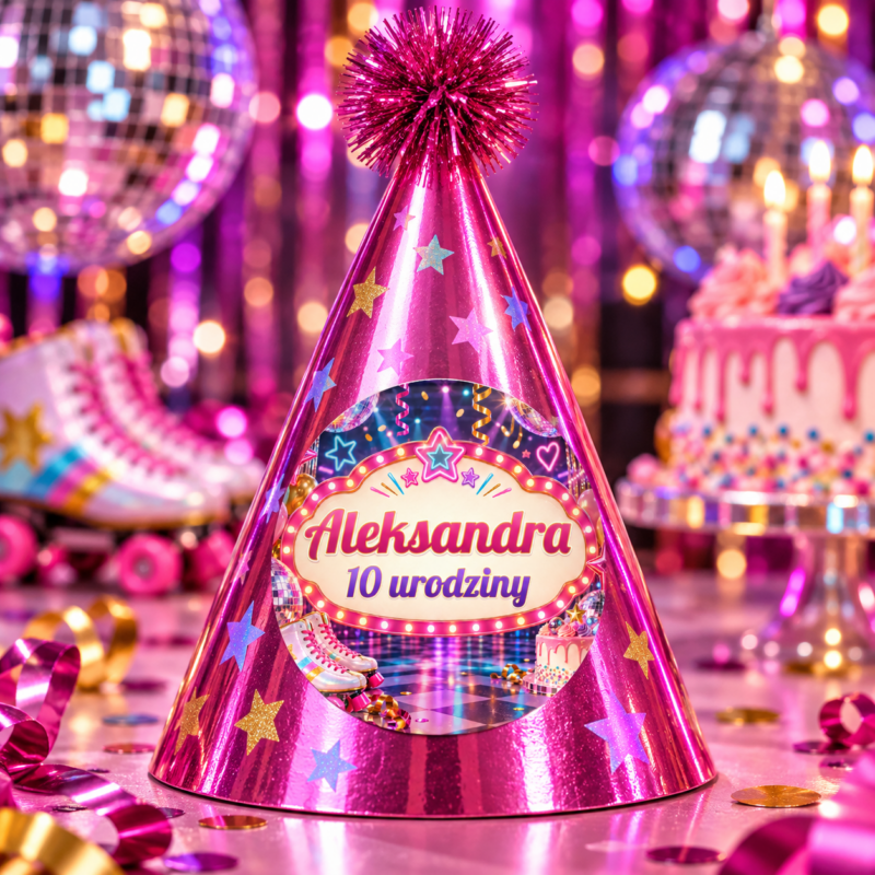 naklejki urodzinowe personalizowane disco