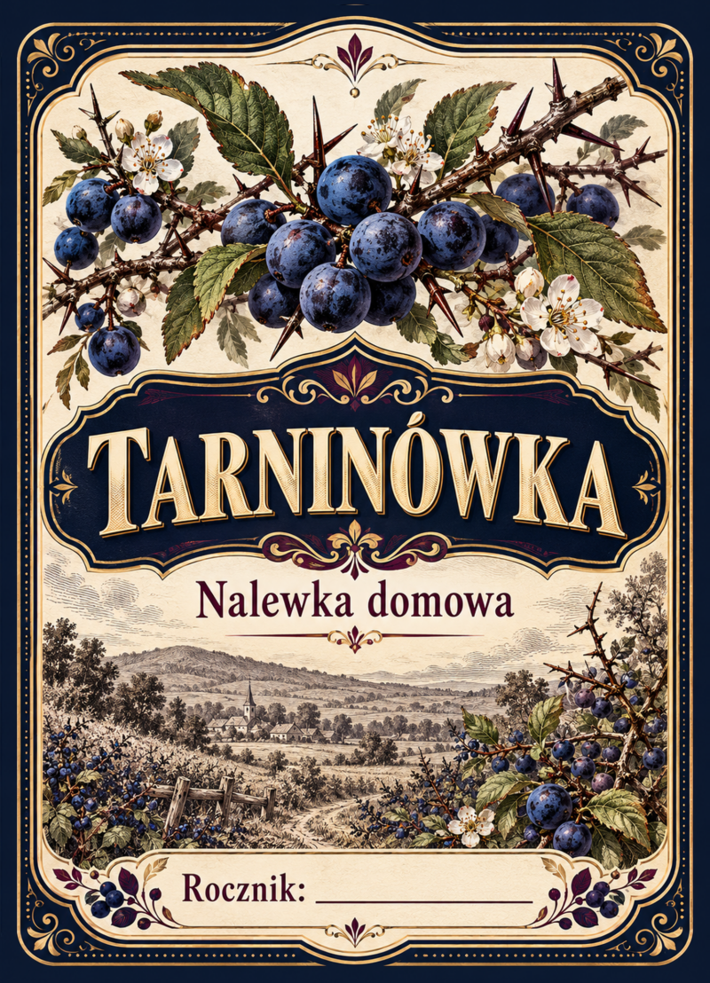 Etykiety na nalewkę – Tarninówka