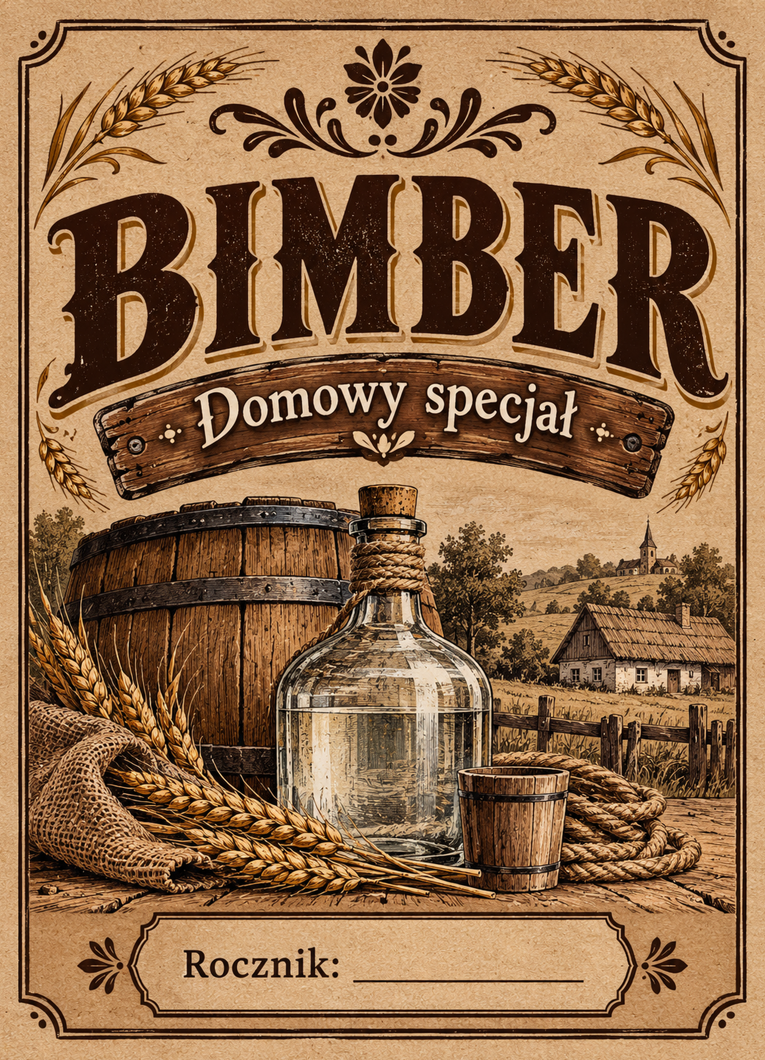 Etykiety na bimber – Bimber – Domowy specjał