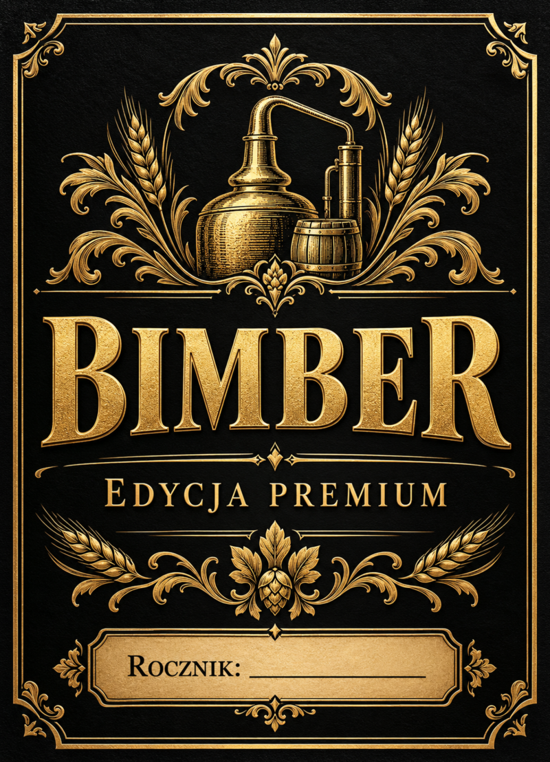 Etykiety na bimber – Bimber – Edycja premium