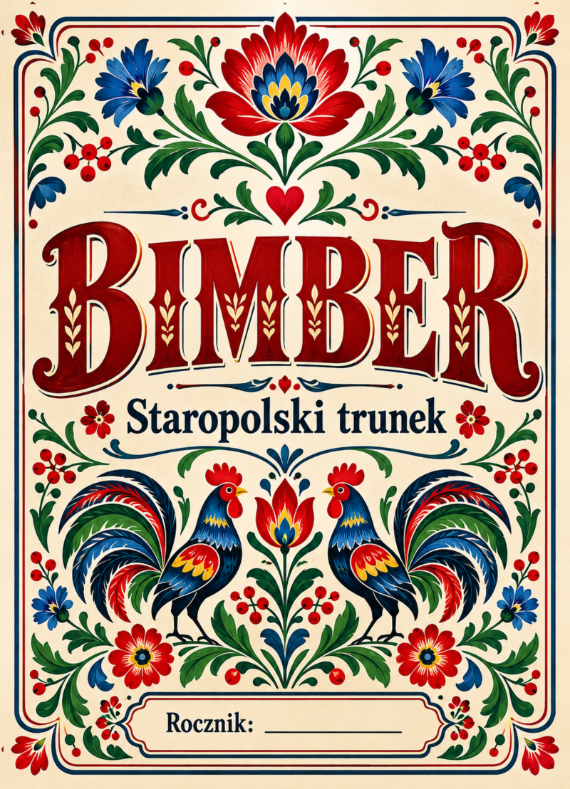 Etykiety na bimber – Bimber – Staropolski trunek