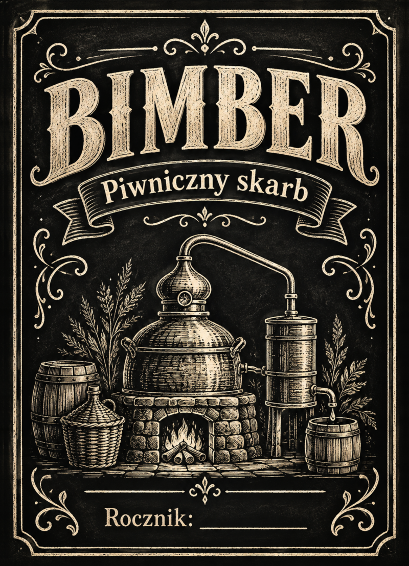 Etykiety na bimber – Bimber – Piwniczny skarb