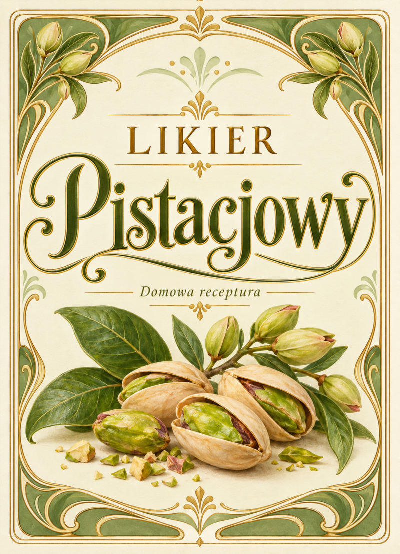 Etykiety na likier – Likier pistacjowy