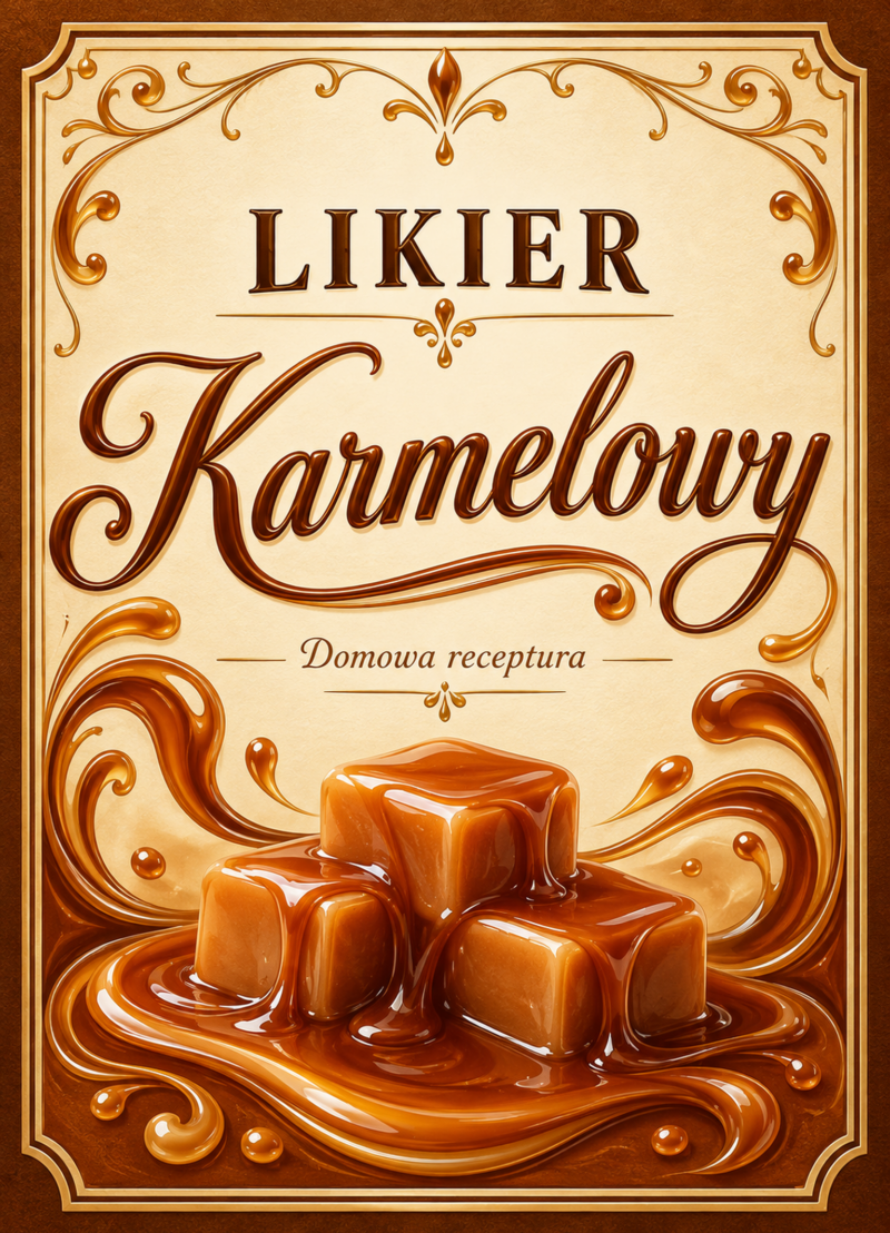Etykiety na likier – Likier karmelowy