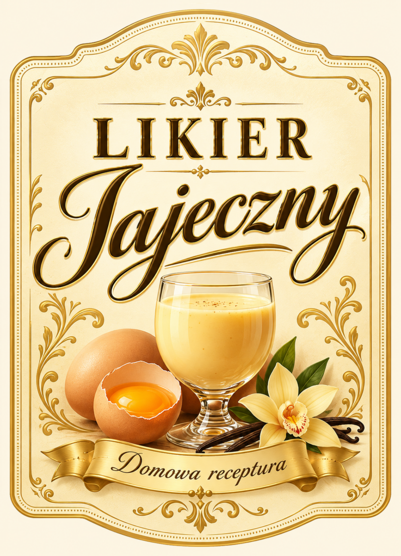 Etykiety na likier – Likier jajeczny