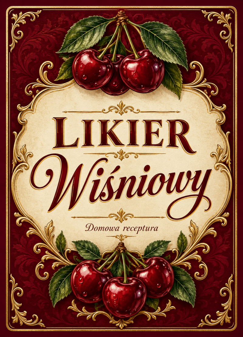 Etykiety na likier – Likier wiśniowy