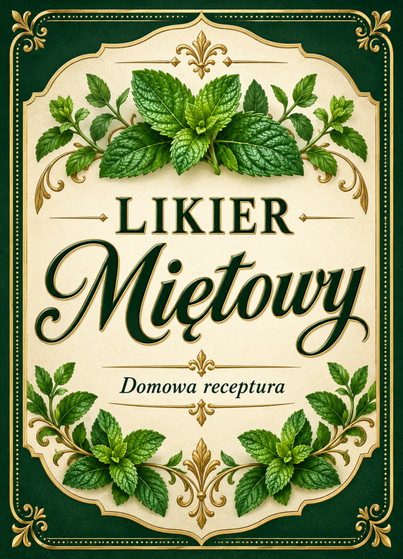 Etykiety na likier – Likier miętowy
