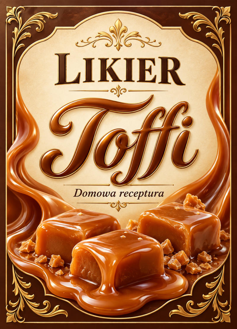 Etykiety na likier – Likier toffi