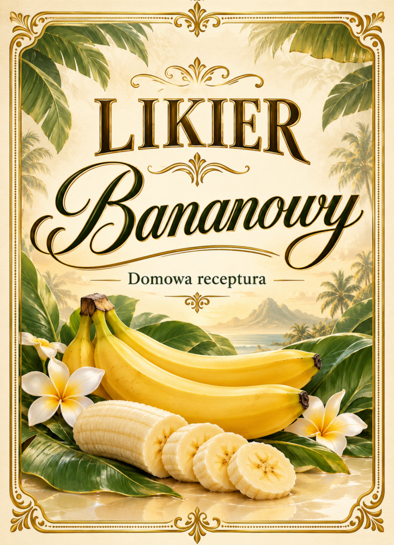 Etykiety na likier – Likier bananowy