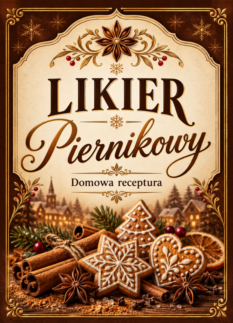 Etykiety na likier – Likier piernikowy