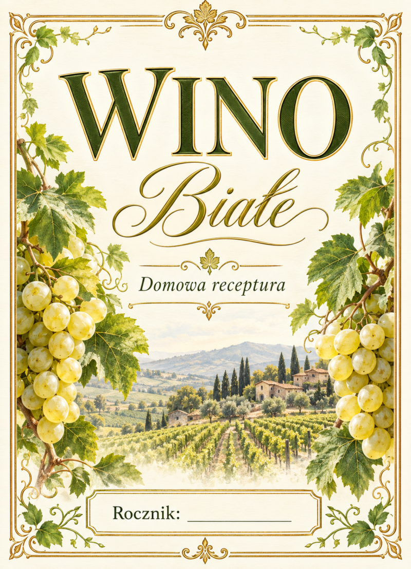 Etykiety na wino – Wino białe