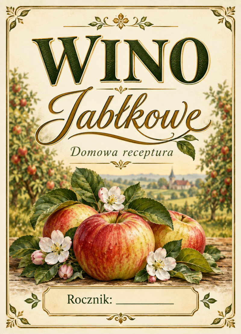 Etykiety na wino – Wino jabłkowe