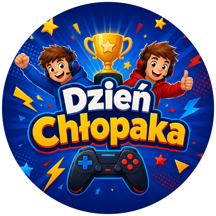 naklejki na Dzień Chłopaka gaming i kontroler