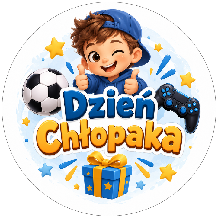 naklejki na Dzień Chłopaka piłka i pad