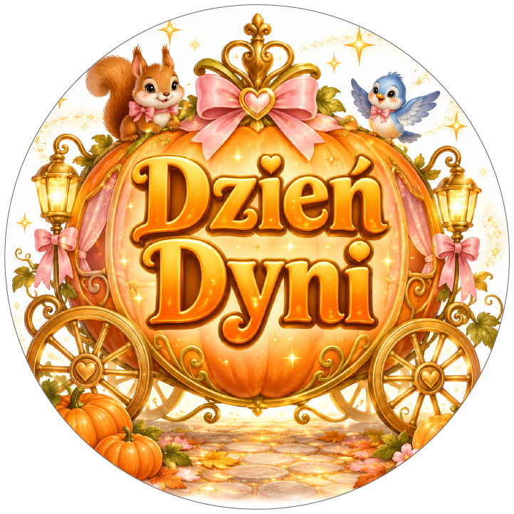 naklejki na Dzień Dyni dyniowa karoca