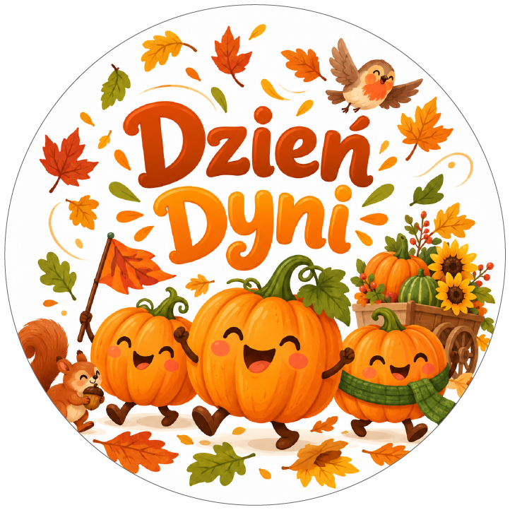 naklejki na Dzień Dyni wesołe dynie