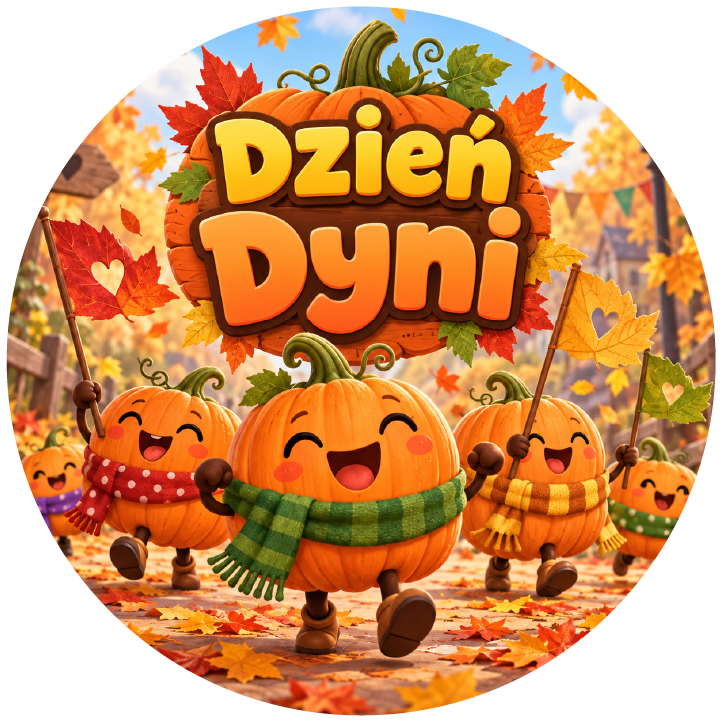 naklejki na Dzień Dyni dyniowy korowód