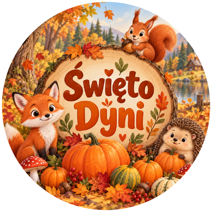 naklejki na Święto Dyni leśni przyjaciele