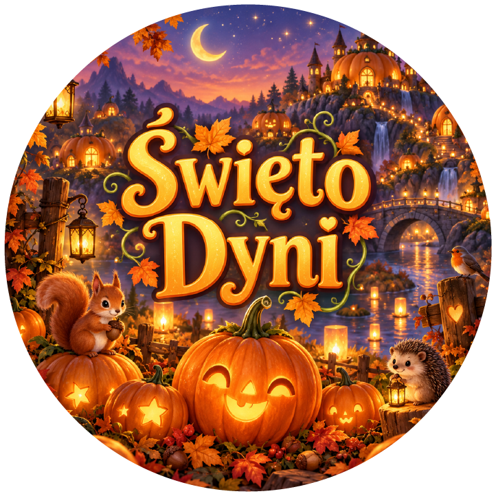 naklejki na Święto Dyni nocna kraina