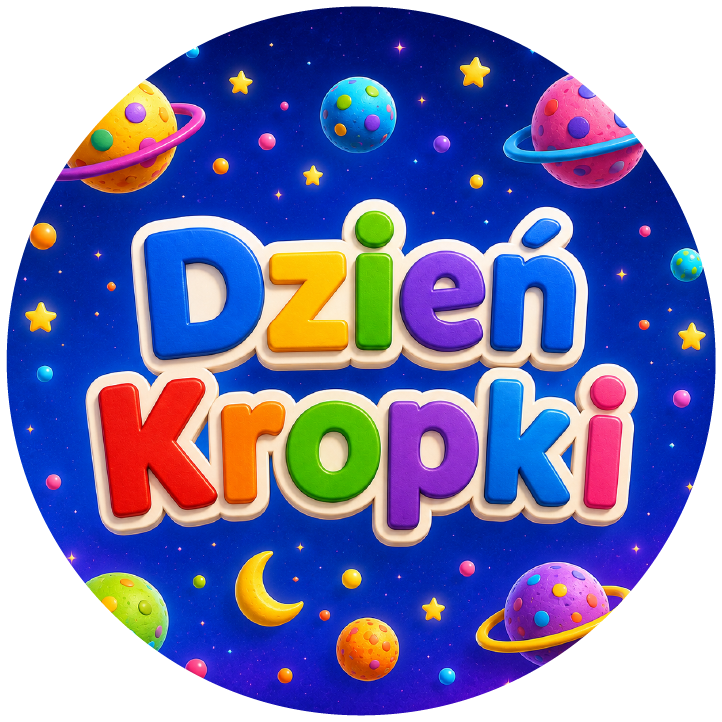 naklejki na Dzień Kropki kosmos i planety