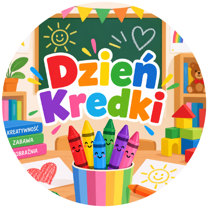 naklejki na Dzień Kredki szkolna klasa