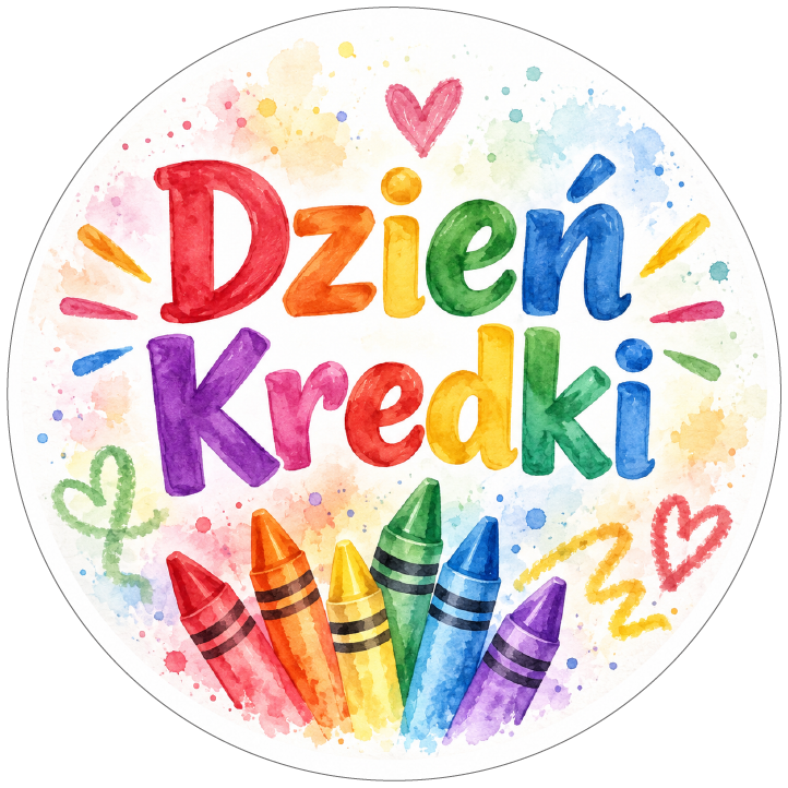 naklejki na Dzień Kredki tęczowe kredki