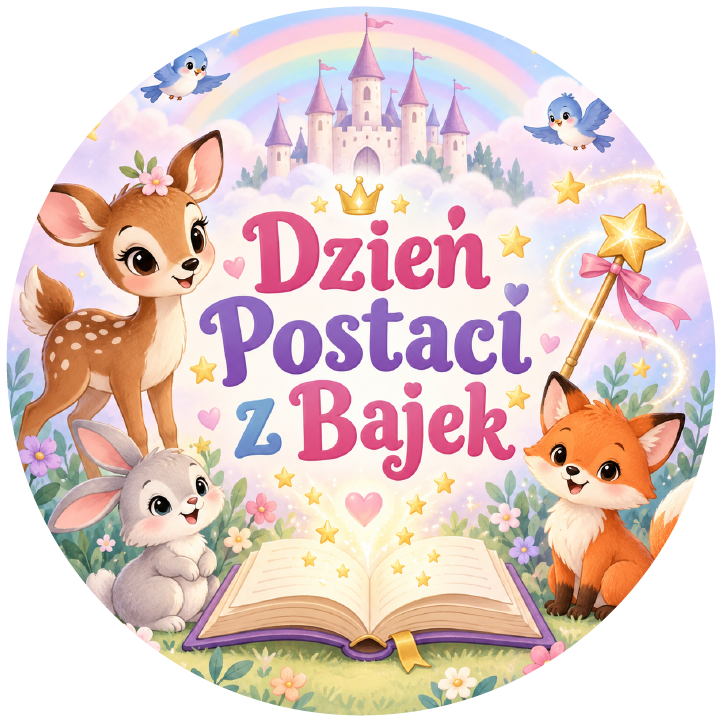 naklejki na Dzień Postaci z Bajek leśne zwierzątka