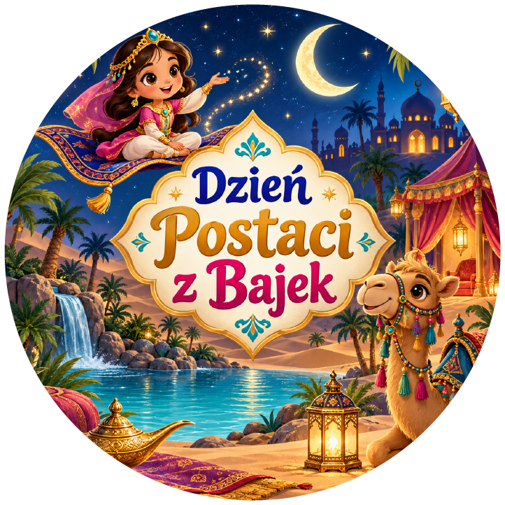 naklejki na Dzień Postaci z Bajek orientalna baśń