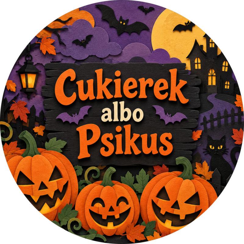 Naklejki na Halloween trio dyń