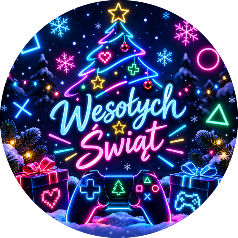 naklejki na boże narodzenie neonowa choinka