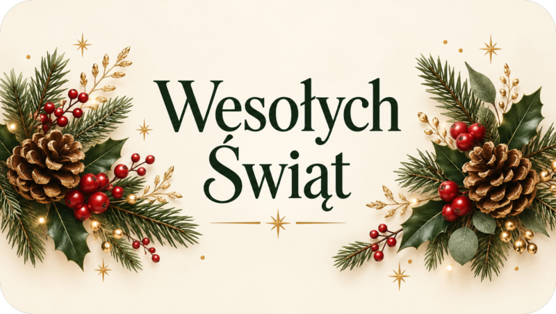 Naklejki na świece Boże Narodzenie „Wesołych Świąt” – etykiety 7×4 cm