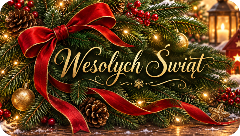 Naklejki na świece Boże Narodzenie „Wesołych Świąt” – etykiety 7×4 cm